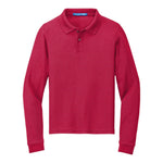 Port Authority Y500LS Youth Silk Touch Long Sleeve Polo