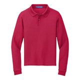 Port Authority Y500LS Youth Silk Touch Long Sleeve Polo