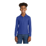 Port Authority Y500LS Youth Silk Touch Long Sleeve Polo
