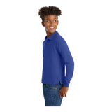 Port Authority Y500LS Youth Silk Touch Long Sleeve Polo