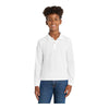 Port Authority Y500LS Youth Silk Touch Long Sleeve Polo