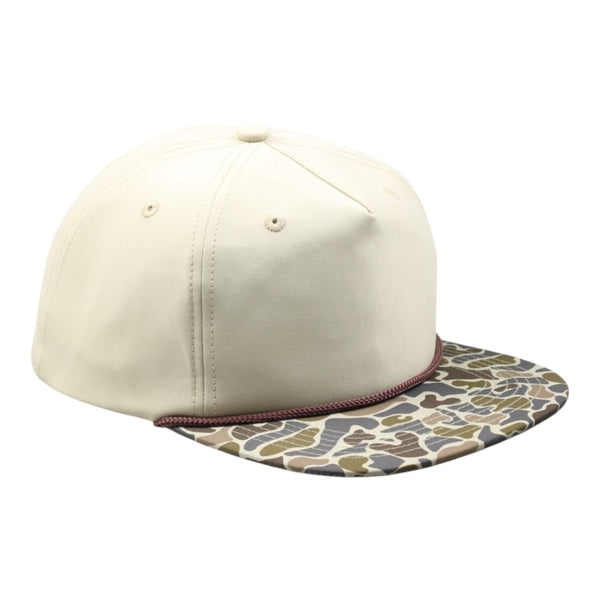 Blank Rope Hats Camo 5 Panel Youth Snapback Hat