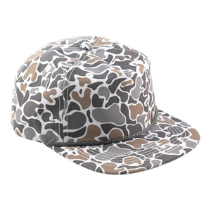 Blank Rope Hats Camo 5 Panel Youth Snapback Hat - 