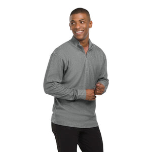 Zorrel Z3661 Heather Fleece Long Sleeve Quarter-Zip - 