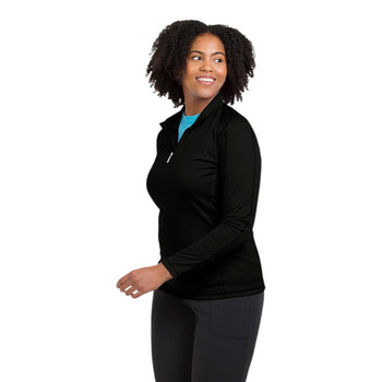 Zorrel Z6562 Ladies' Interlock Long Sleeve Quarter-Zip