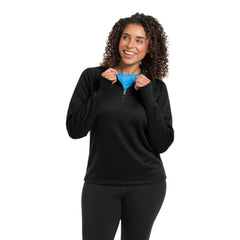 Zorrel Z6765 Ladies' Poly Fleece Performance Long Sleeve Quarter-Zip - 