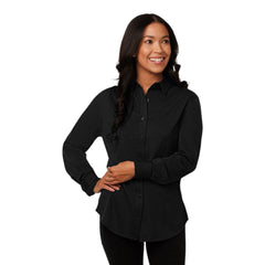 Zorrel Z7552 Ladies' Button-Down 4-Way Stretch Knit Long Sleeve Shirt - 