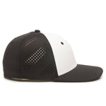 Outdoor Cap AIR25 Pro Mid Crown Hat Perforated Side Panels - White Front Colors