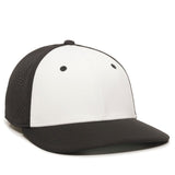 Outdoor Cap AIR25 Pro Mid Crown Hat Perforated Side Panels - White Front Colors