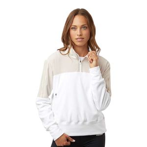 Adidas A601 Women's Fleece Quarter-Zip Pullover - 