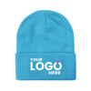 Custom Embroidered Unbranded Long Knit Beanie with Logo