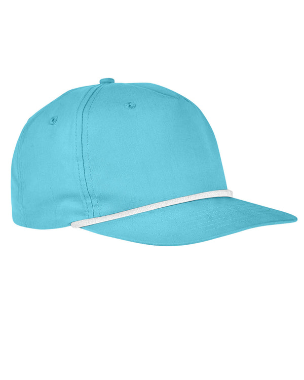Big Accessories BA671 5-Panel Golf Cap, Rope Hat