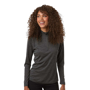 AllPro 4HM70L Women's Pro-Lock Performance Mélange Quarter-Zip Pullover - 