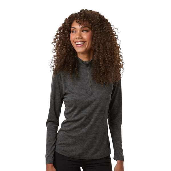 AllPro 4HM70L Women's Pro-Lock Performance Mélange Quarter-Zip Pullover