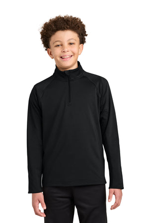 Sport-Tek YST850 Youth Sport-Wick Stretch 1/4-Zip Pullover - 