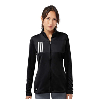 Adidas A483 Women's 3-Stripes Double Knit Full-Zip Jacket