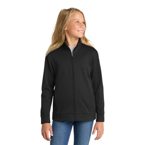 Sport-Tek YST241 Youth Sport-Wick Fleece Full-Zip Jacket - 