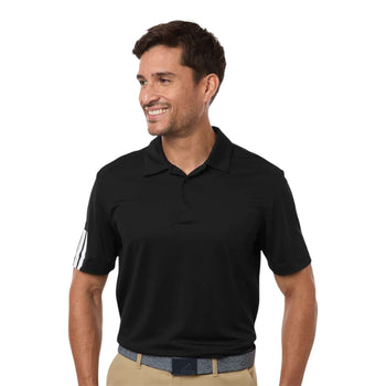 Adidas A719 Men's Performance 3-Stripes Climacool Polo