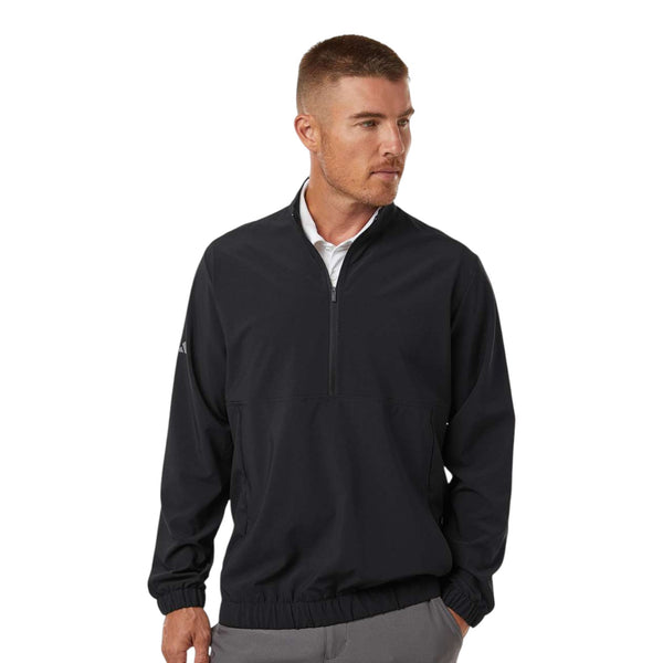 Adidas A705 Men's Stretch Woven Half-Zip Pullover