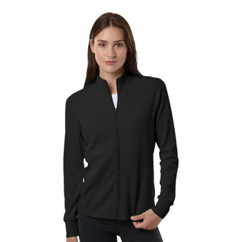 Adidas A1015 Women's Performance Textured Full-Zip Jacket