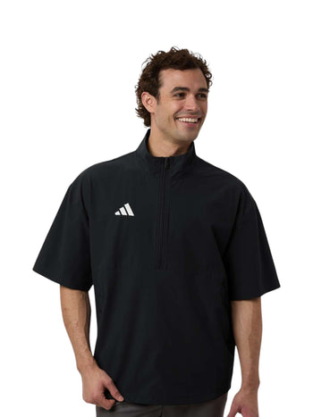 Adidas AT505 Men's Short Sleeve Quarter-Zip Pullover