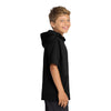 Sport-Tek YST251 Youth Sport-Wick Fleece Short Sleeve Hooded Pullover