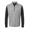 Adidas A522 Men's Ultimate365 Heather Block Print Quarter-Zip Pullover