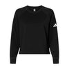 Adidas A1014 Women's Beyond Side-Snap Crewneck Sweatshirt