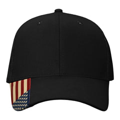 Kati AM350M Mesh Back Hat with Woven Flag on Visor - 