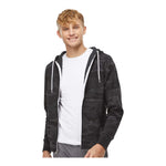 Independent Trading Co AFX90UNZ Unisex Lightweight Full-Zip Hooded Sweatshirt