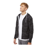 Independent Trading Co AFX90UNZ Unisex Lightweight Full-Zip Hooded Sweatshirt
