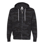 Independent Trading Co AFX90UNZ Unisex Lightweight Full-Zip Hooded Sweatshirt