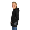 Sport-Tek YST235 Youth Sport-Wick Fleece Colorblock Hooded Pullover