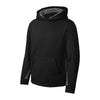 Sport-Tek YST235 Youth Sport-Wick Fleece Colorblock Hooded Pullover