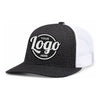 Custom Embroidered Pacific Headwear 210C Melange Heather Low-Profile Trucker Hat - Flat Embroidery