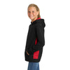 Sport-Tek YST235 Youth Sport-Wick Fleece Colorblock Hooded Pullover