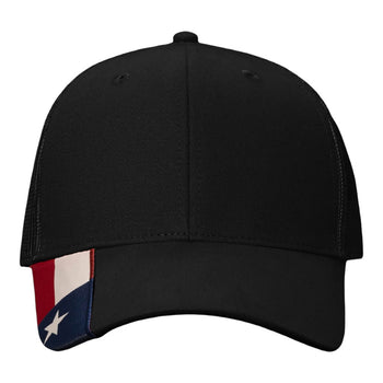 Kati AM350M Mesh Back Hat with Woven Flag on Visor
