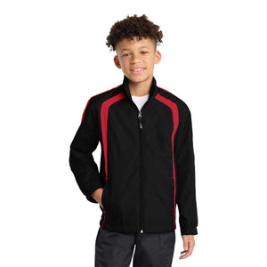 Sport-Tek YST60 Youth Colorblock Raglan Jacket - 