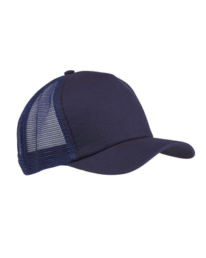 Big Accessories BX010 5-Panel Twill Trucker Cap - 