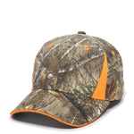 Outdoor Cap CBI305 Camo with Hi-Vis Trim Cap