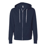 Independent Trading Co AFX90UNZ Unisex Lightweight Full-Zip Hooded Sweatshirt