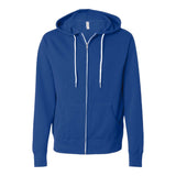 Independent Trading Co AFX90UNZ Unisex Lightweight Full-Zip Hooded Sweatshirt