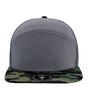 Zapped Headwear Cobra Flat Bill Cap Trucker Mesh Back