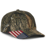 Outdoor Cap CWF305 - Camo Hat with Flag, Camouflage Cap - CWF305