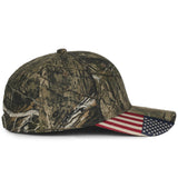 Outdoor Cap CWF305 - Camo Hat with Flag, Camouflage Cap - CWF305