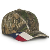 Outdoor Cap CWF305 - Camo Hat with Flag, Camouflage Cap - CWF305