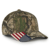 Outdoor Cap CWF305 - Camo Hat with Flag, Camouflage Cap - CWF305