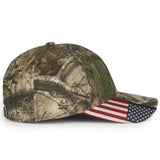 Outdoor Cap CWF305 - Camo Hat with Flag, Camouflage Cap - CWF305