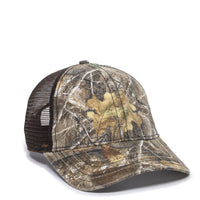 Outdoor Cap CWF310 Mesh-Back Camo Hat with Flag Undervisor