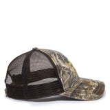 Outdoor Cap CWF310 Mesh-Back Camo Hat with Flag Undervisor